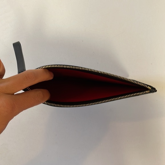 Mansur Gavriel black leather tote bag with red interior - Picture 8 of 17